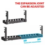 Under Desk Cable Management Tray No Drill Iron Power Strip Holder Wire Cord Organizer Clamp Mount for Home Office Desk - Image 6