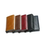 Rfid Aluminum Men Wallet Card Holders Purse Carbon Fiber Men Business Slim Thin Smart Wallet Credit Cardholder Case Note Holder - Image 4