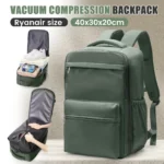 Ryanair 40x30x20 Travel Backpack Vacuum Compression Backpack with Pump,  Wizzair Cabin Bag 15.6" Laptop Travel Bag，Storage Bag - Image 9